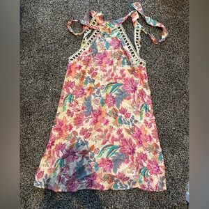 NWT Cupshe Floral Dress with Crochet Trim
